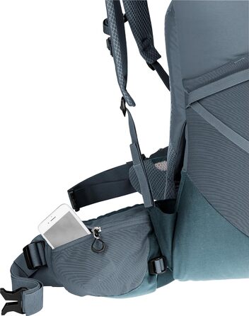 Туристичний рюкзак deuter Aircontact Core 50+10 л, графітовий, модель 2024, для трекінгу