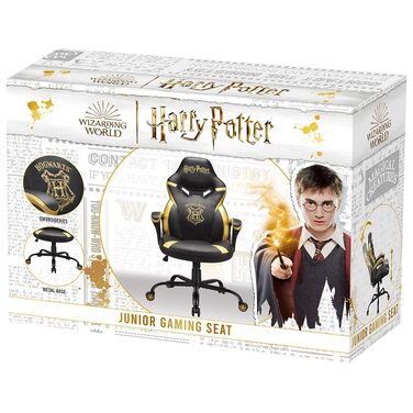 Ігрове крісло SUBSONIC Harry Potter Гоґвортс для підлітків, чорне з золотом, офіційна ліцензія