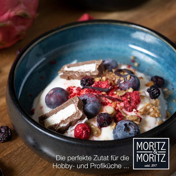 Набір тарілок Moritz & Moritz SOLID 26 см (4 шт) - тарілки з кераміки, посуд для сервірування (синій)