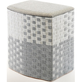 Kobolo кошик для білизни з нейлону, сірий-білий, 44x32x52 см