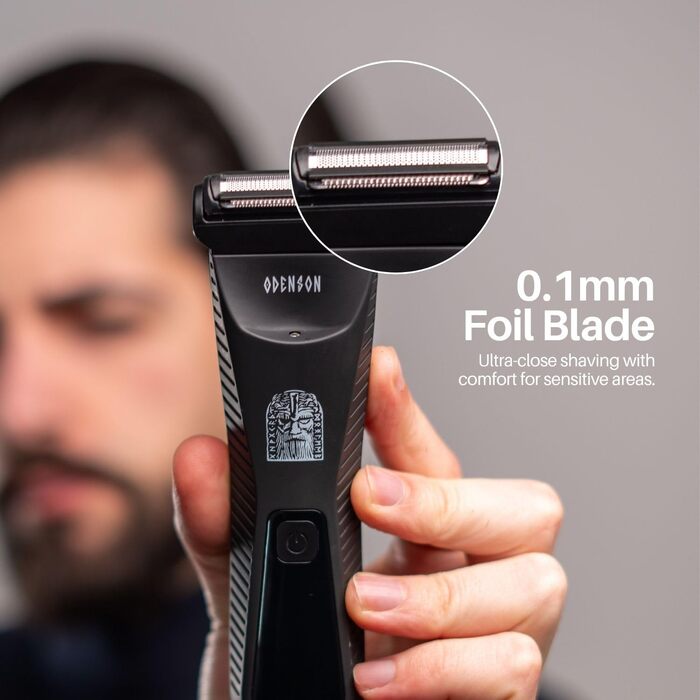 Odenson Stone Shaver: Бездротовий водонепроникний тример для гоління бороди та тіла, набір для догляду за чоловіками