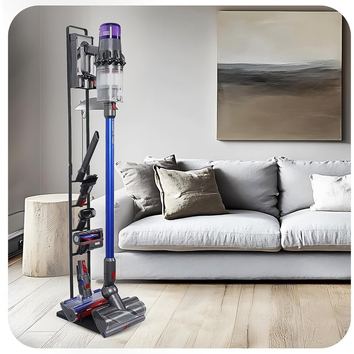 Стійка для пилососа Filterlux для Dyson Gen5, V15s, V15, V12 Slim, V11, V10, V8, V7 – міцний тримач для акумуляторного пилососа, органайзер для аксесуарів, без свердління