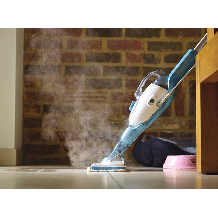 Парова швабра Black+Decker STEAMITT 13-в-1 з ручним пароочисником, рукавичкою, 12 насадками, 1300 Вт, резервуар 500 мл, нагрів 15 сек
