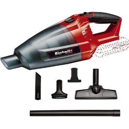 Акумуляторний ручний пилосос Einhell TE-VC 18 Li-Solo Power X-Change, 540 мл, 3 насадки, подовжувач, настінне кріплення, без акумулятора і зарядного пристрою, чорний/червоний