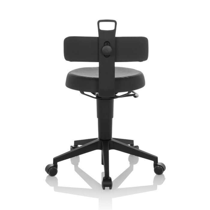 Робочий табурет / балансирне крісло TOP WORK FLEX PU black hjh OFFICE
