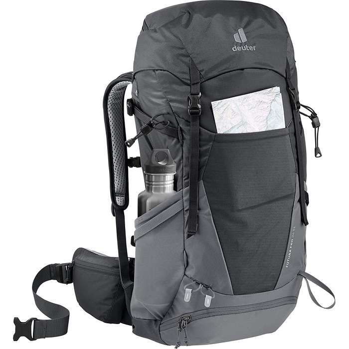 Рюкзак Deuter Futura Pro 34 SL Black-Graphite для жінок, туристичний, 34 л