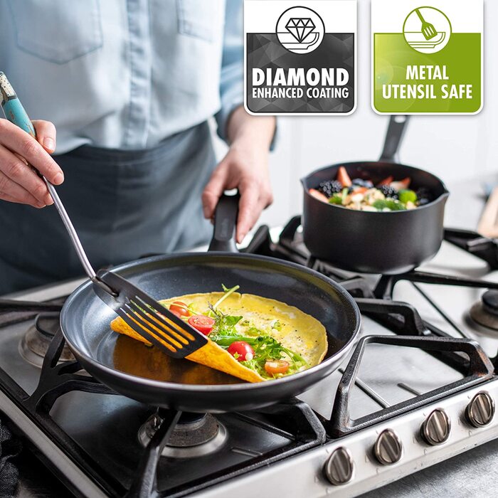 Wok GreenPan Memphis 28 см, керамічний, антипригарний, PFAS-free, для індукції, можна мити в посудомийній машині, чорний