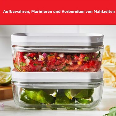 Вакуумний набір скляних контейнерів для зберігання продуктів ZWILLING Fresh & Save, 3 шт.