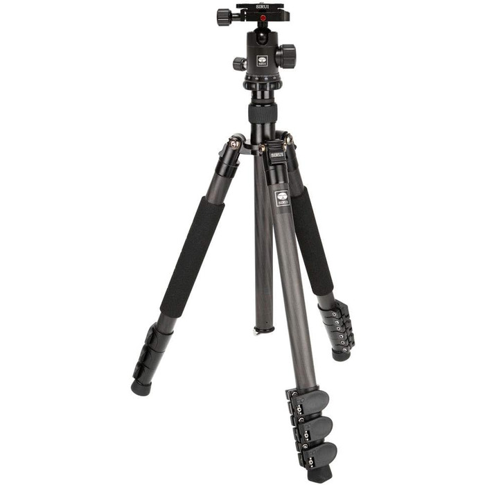 Вуглецевий штатив SIRUI AM-1204E+G-10K з кульовою головкою, висота 147,8 см, макс. навантаження 8 кг