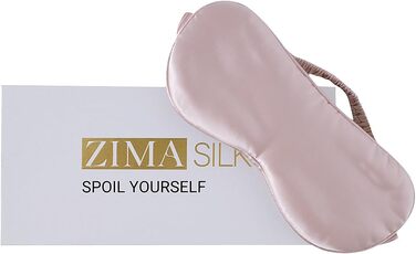 Шовкова маска для сну ZIMASILK з натурального шовку (22 момме), золота, екстра-м'яка, з регульованою шовковою резинкою