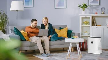 Зволожувач повітря BONECO W220, 6 л, для кімнат до 50 м², дуже тихий <35 дБ, 2 режими, авто-вимкнення, верхнє наповнення, білий