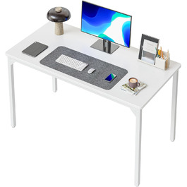 Комп'ютерний стіл CubiCubi 80x40 см, індустріальний дизайн, для дому та офісу, коричневий, письмовий стіл для робочого місця