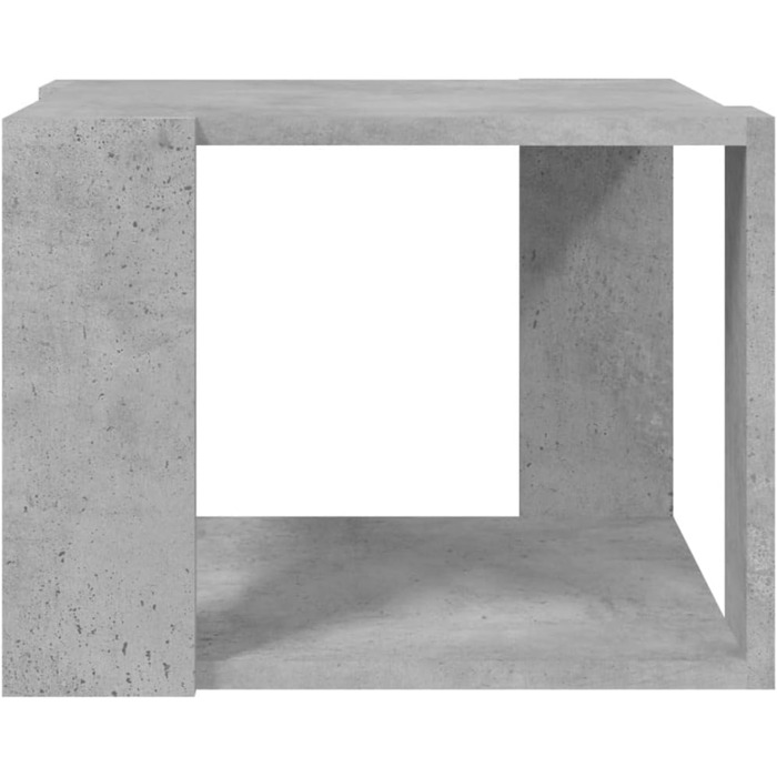 Журнальний стіл vidaXL, бетонно-сірий, 40x40x30 см, ДСП, для вітальні