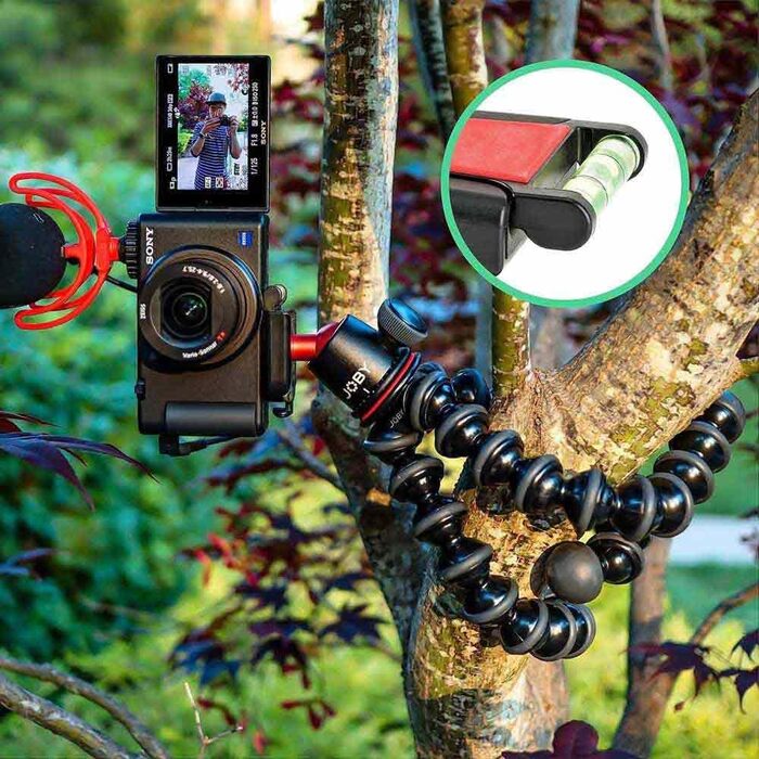 Гнучкий штатив JOBY GorillaPod 3K Kit з кульовою головкою для дзеркальних та бездзеркальних камер, навантаження до 3 кг, чорний, виробництво Італія
