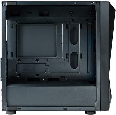 Корпус для ПК Cooler Master CMP 320 Mini-Tower, чорний, Micro-ATX, скляна бічна панель, 2x 120 мм ARGB вентилятори, підтримка різних компонентів, з кришкою для блоку живлення