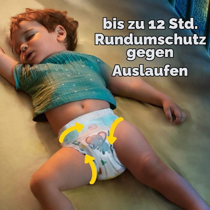 Підгузки Pampers Baby-Dry розмір 4 (9-14 кг), 120 шт, з захистом від протікань Stop & Protect