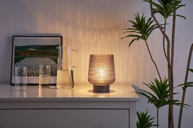 Світлодіодна настільна лампа Pauleen Sparkling Glamour з таймером на батарейках, сіра