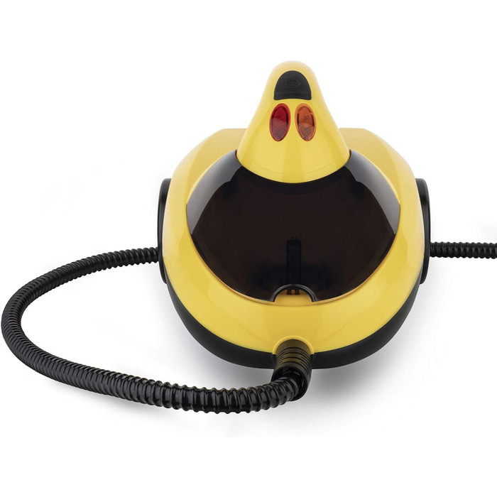 Парова швабра Wëasy NVP15 з високим тиском, 1500 Вт, 4 бар, бак 1,5 л, комплект насадок, жовто-чорна
