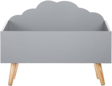 Дитяча скриня для іграшок Atmosphera Wolke сіра, 58x45x28 см