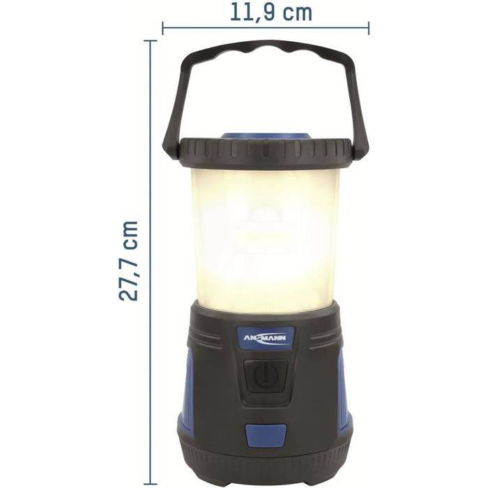 Кемпінговий ліхтар ANSMANN CL600B LED 600 лм, водостійкий, 3 режими, стумінь 360°, батарейковий