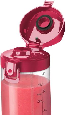 Портативний блендер nutribullet 475 мл, BPA-free Tritan, 4-лезова нержавіюча сталь, USB-C зарядка, міні-мультифункціональний міксер, магента