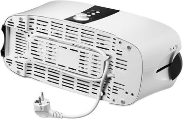 Тостер Unold 38020 Design Dual білий/чорний, 4 функції, 4 тостів, підставка для булочок, 1300 Вт, охолоджуваний корпус