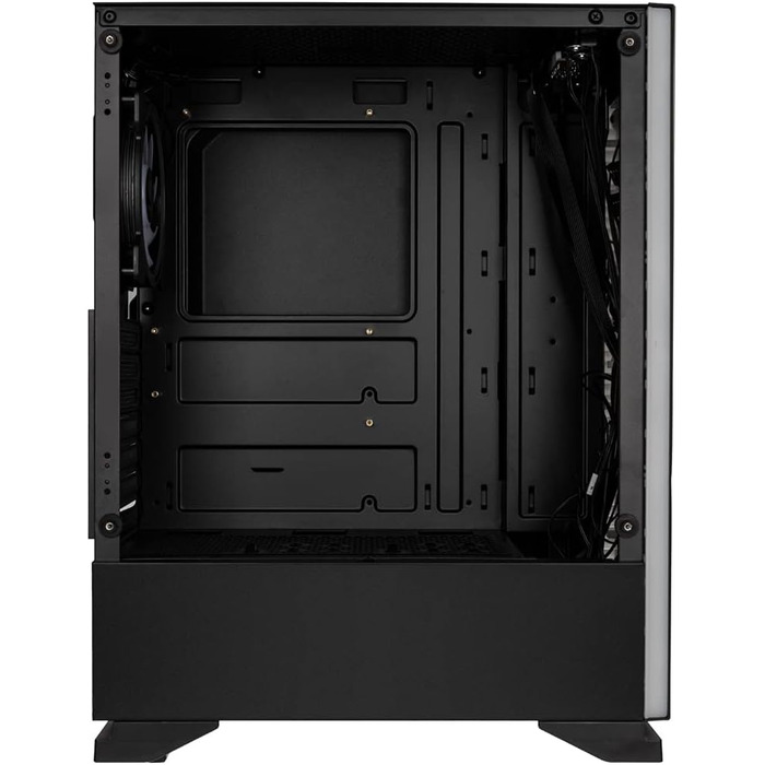 Корпус для ПК Kolink Inspire K11 ARGB Midi-Tower, чорний, з боковою панеллю з загартованого скла, RGB-вентилятор, підтримка водяного охолодження, ATX