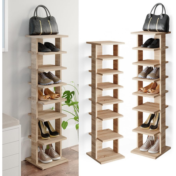 Тумба для взуття Vicco Sara, дуб Сонома, 26.7 x 110 см