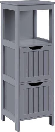 Тумба під умивальник Yaheetech з шухлядами та полицею, темно-сіра, 30x30x89 см, шафа для ванної кімнати та вітальні