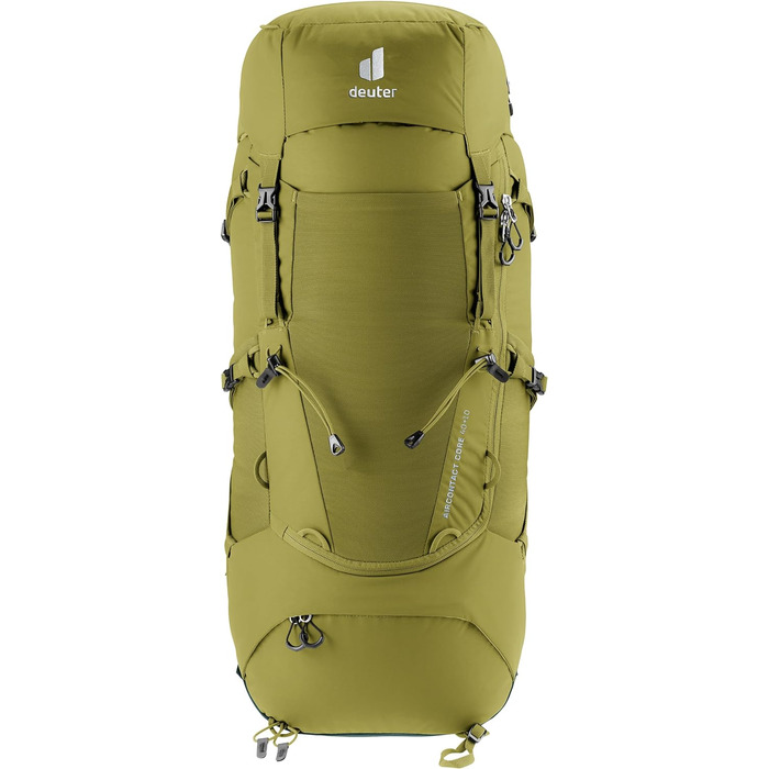 Туристичний рюкзак Deuter Aircontact Core 40+10 л, зелений, модель 2024, для трекінгу
