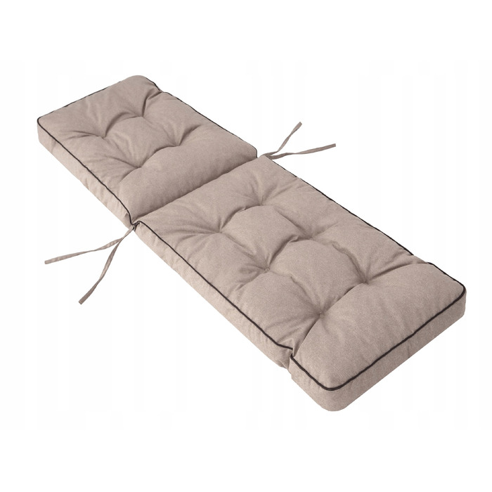 Шезлонг PillowPrim сталевий, бежевий
