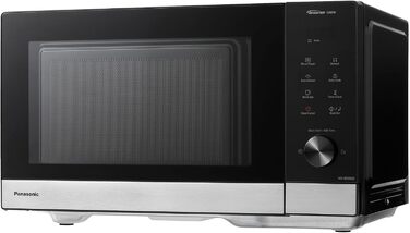Мікрохвильова піч Panasonic NN-GD35HBGTG з грилем та функцією пару (23 л, чорний/нержавіюча сталь)
