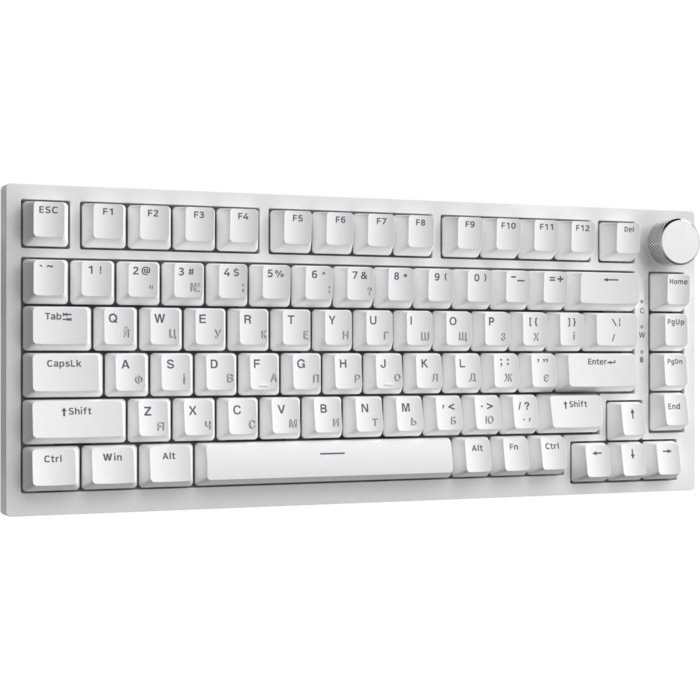 Дротова механічна клавіатура Ajazz AK820 Red Switch White (AK820-R-W)