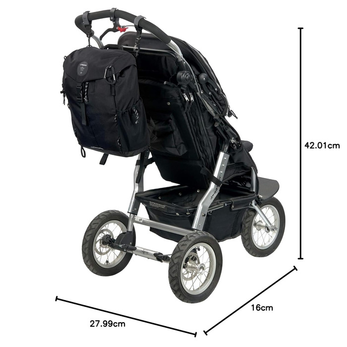 Дитячий рюкзак Lässig Green Label Outdoor, чорний, 850 г