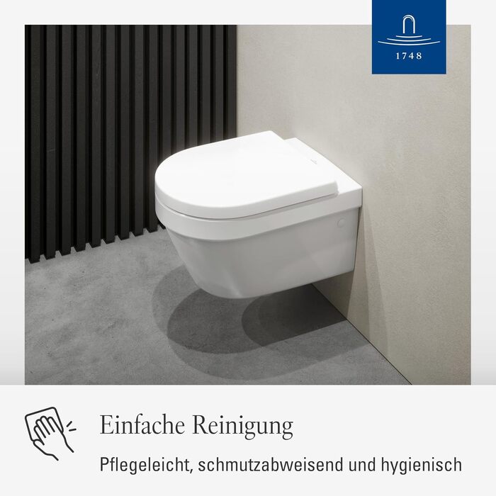 Сидіння для унітаза Villeroy & Boch Architectura D-подібне, біле глянцеве, з мікроліфтом (SoftClose), знімне, термостійкий дуропласт, оригінальна запчастина 98M9C101