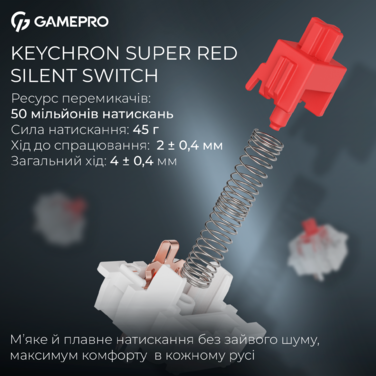 Бездротова механічна клавіатура GamePro Asgard Drakkar (MK305BK)