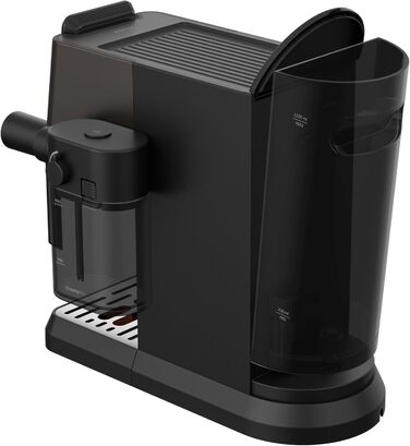 Еспресо-кавоварка GRUNDIG KSM 5330 з молочним контейнером, 1628 Вт, 15 бар, двійна насадка, сенсорний дисплей, BrewSense, CreamyPro, нержавіюча сталь/чорна