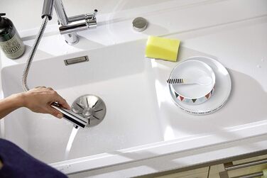 Змішувач кухонний BLANCO Linus-S хром, високий вилив, висувний душ, картридж керамічний, захист від зворотного потоку