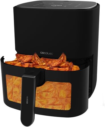 Фритюрниця без олії Cecotec Cecofry 6000 Full, 6 л, 1700 Вт, PerfectCook, 12 режимів, чорний колір