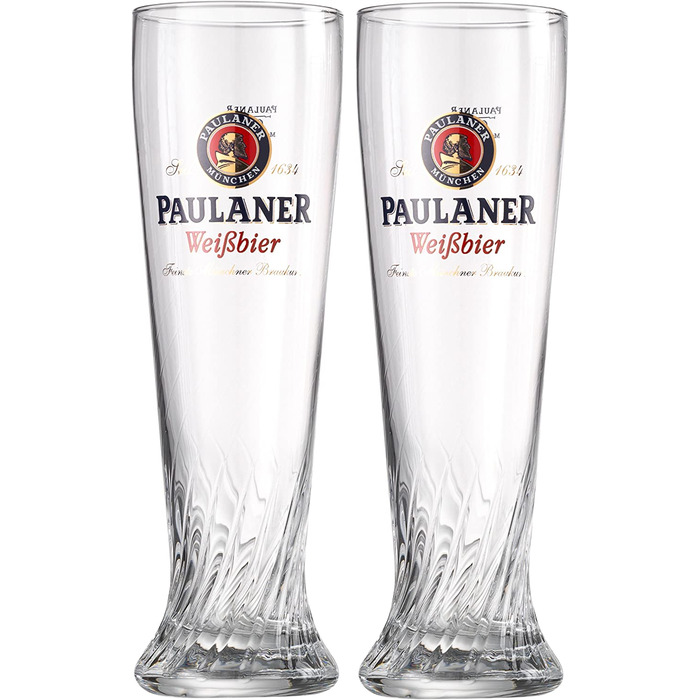 Пивний келих для пшеничного пива Paulaner, 0.5 л, набір 2 шт.