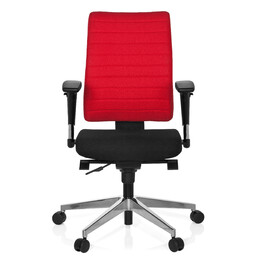 Офісне крісло / Поворотне крісло PRO-TEC 350 Тканина Чорний/Червоний hjh ОФІС