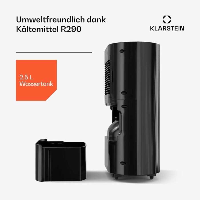 Klarstein AeroDry Smart 12l: Електричний осушувач повітря з WiFi, LED дисплеєм та фільтром вугілля. Підходить для приміщень до 18 м²