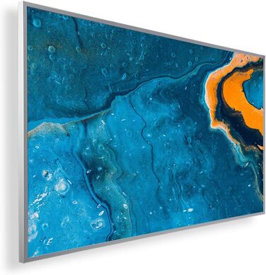 Інфрачервоний обігрівач Könighaus 300W з HD-зображенням, енергозберігаючий, настінний, TÜV SÜD, 5 років гарантії, подвійний захист від перегріву, абстракція