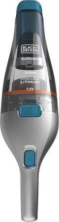 Пилосос ручний акумуляторний Black+Decker Dustbuster NVC215WA-QW, безмішковий, 7,2V, насадки для щілин і м'яких меблів, настінна зарядка, 385 мл, кобальтово-синій