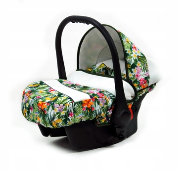 Дитячий візок 3в1 BabyLux TROPICAL: люлька, прогулянкова коляска та автокрісло