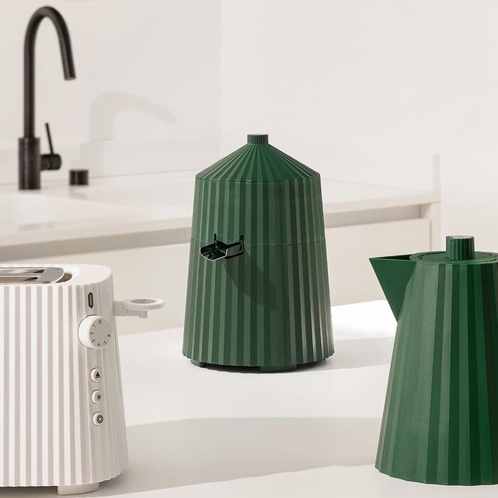 Електрична соковитиражниця для цитрусових Alessi Plissé MDL07 W, 80 Вт, термопластична смола, зелена