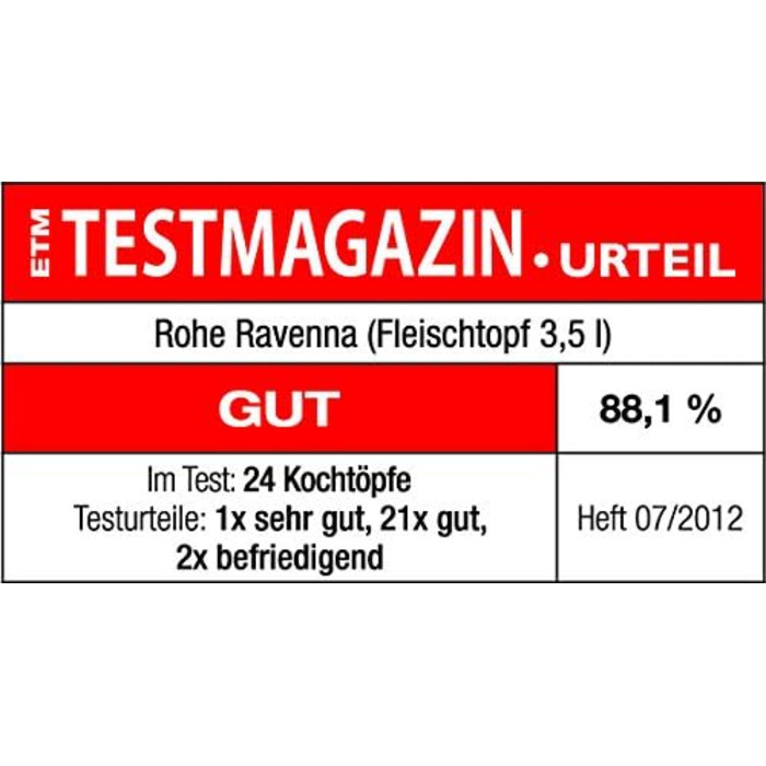 Каструля Rohe Germany Ravenna 20 см, нержавіюча сталь 18/10, 3,5 л