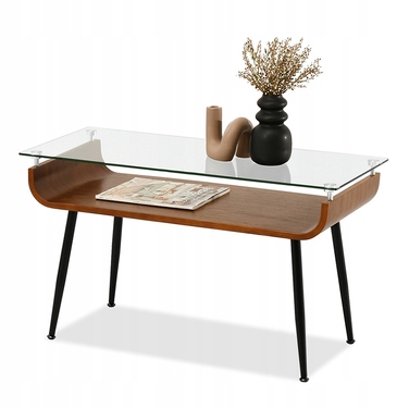 Журнальний стіл Mebel-Partner прямокутний, 88 x 38 x 50,5 см, колір: горіх