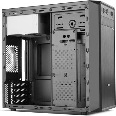 Корпус для ПК NOX Lite030 Midi-Tower, 500 Вт, чорний, Micro-ATX/Mini-ITX, для дому та офісу