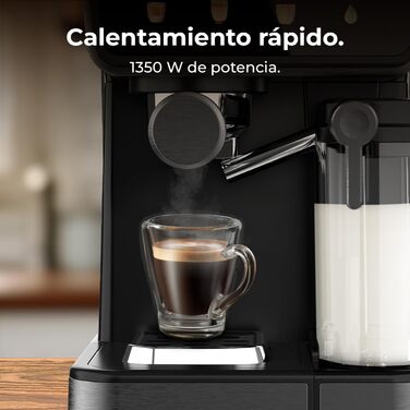 Еспресо-машина Cecotec Power Espresso 20: еспресо, капучино, холодний кавовий напій, 20 Bar, професійна якість для дому. Touch ColdBrew Latte